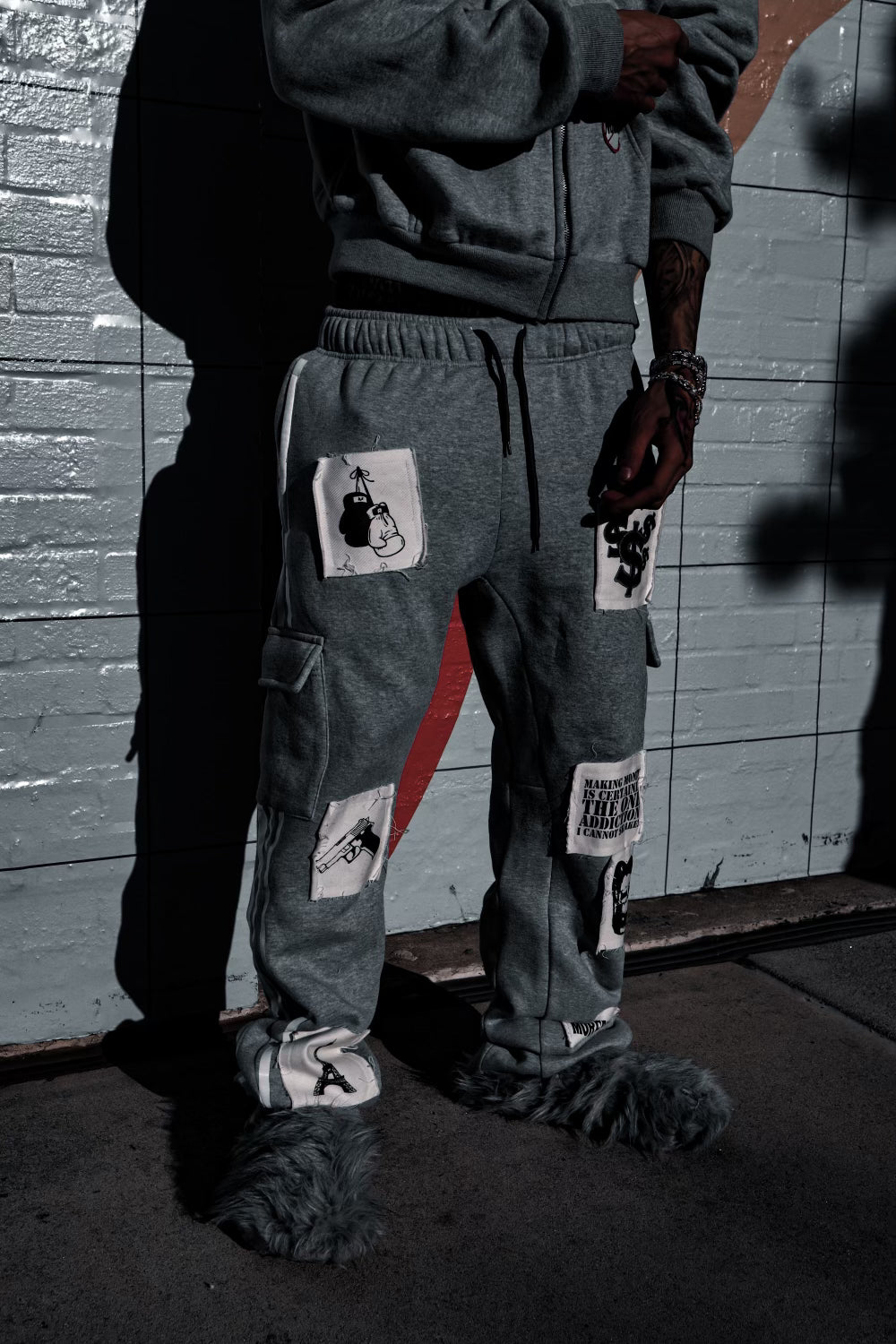 MoreRackz Cargo Sweatpants (Gray)