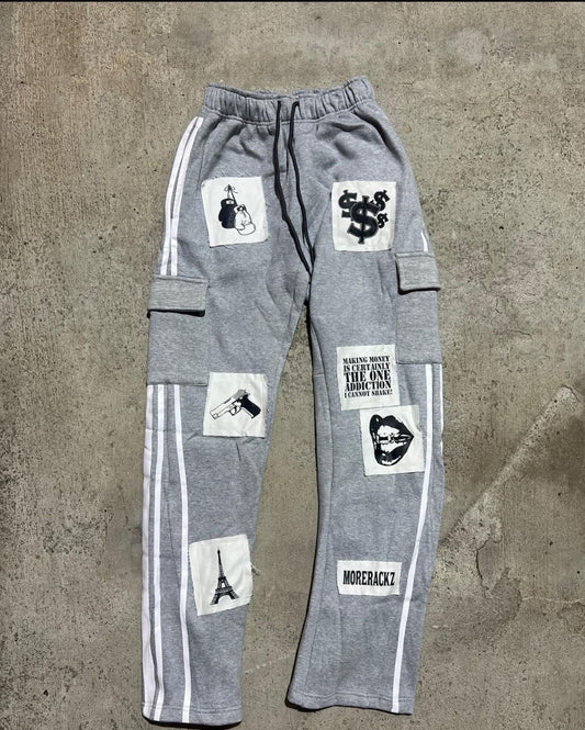 MoreRackz Cargo Sweatpants (Gray)