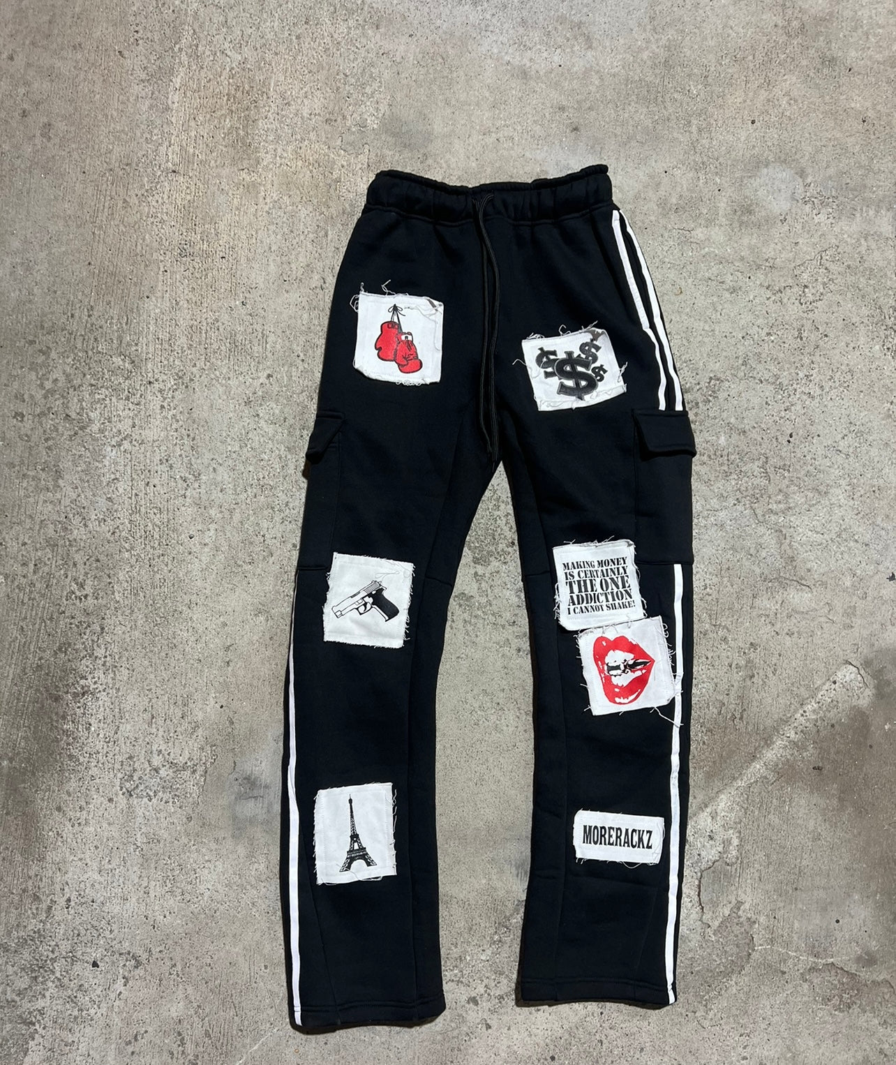 MoreRackz Cargo Sweatpants (Black)